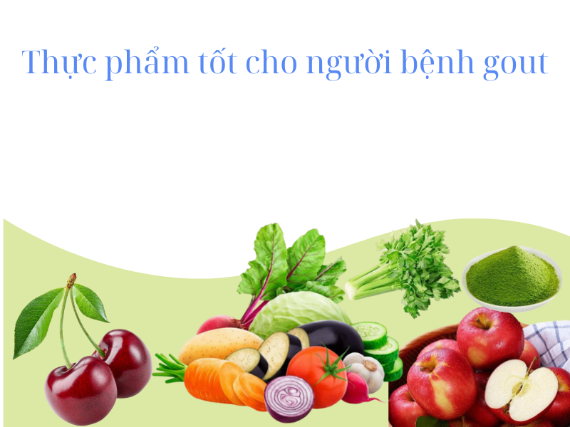Thực phẩm tốt cho người bị gout
